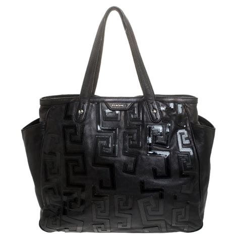 versace shoppeer schwarz|versace tote bag.